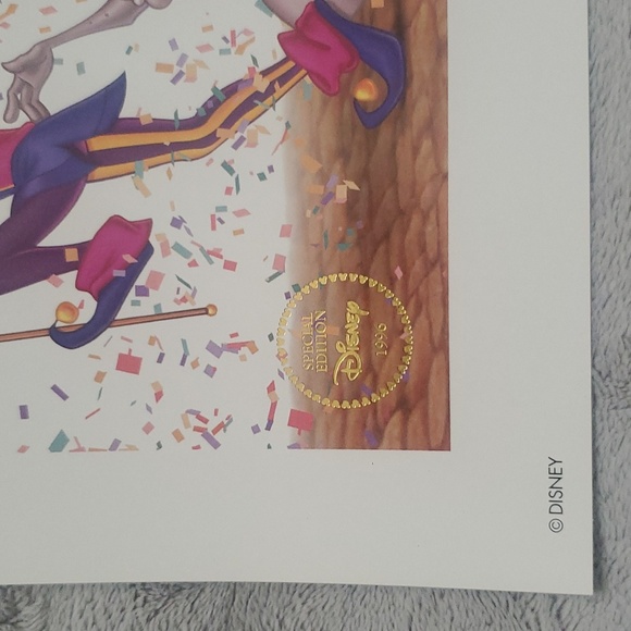 The Hunchback of Notre Dame 1996 Lithograph The Disney Store Special Performance - Picture 4 of 8